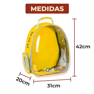 Foto 7 | Foto 7 | Mochila Transportadora Portátil para Mascotas Amarilla