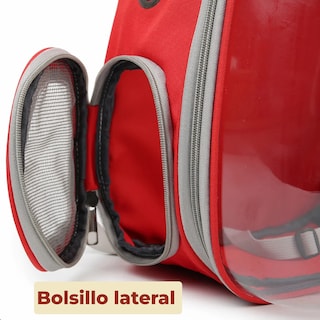 Foto 5 | Foto 5 | Mochila Transportadora Portátil Roja para Mascotas