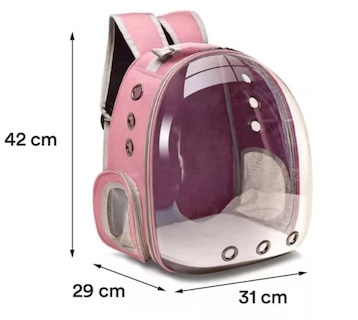 Foto 4 | Foto 4 | Mochila Transportadora Portátil çolor Rosa para Mascotas