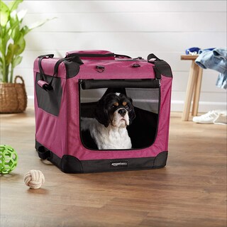 Foto 6 | Foto 6 | Transportadora Plegable AmazonBasics 12002-26rd Portátil Suave para Mascotas