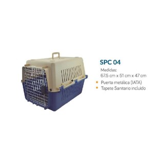 Foto 4 | Foto 4 | Transportadora Perro Gato Mediana Spc-04 Puerta Metal Sunny Pets