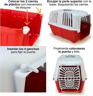 Foto 4 | Foto 4 | Transportadora Para Perros Mps Puerta Plástica Mod.8022967049030 Multicolor