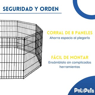 Foto 2 | Foto 2 | Corral para Mascota Poli Pets PP-CM8P-CH Chico de Acero