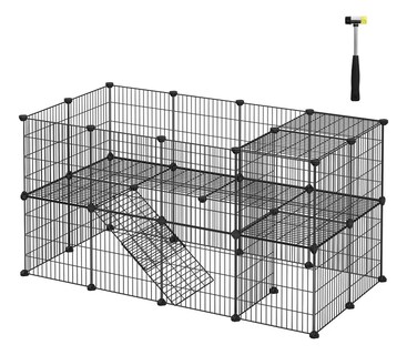 Foto 1 | Foto 1 | Pet Playpen Songmics Para Animales Pequeños Spacious Black