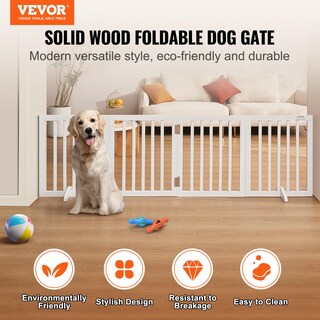 Foto 3 | Foto 3 | Puerta Independiente Para Mascotas Vevor De Madera, 24 Cm De Alto X 80 Cm De Ancho, 4 Paneles - Venta Internacional.