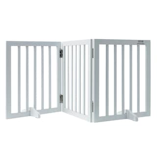 Foto 1 | Foto 1 | Puerta Para Mascotas Vevor, Independiente, Madera, 4 Paneles, 60 Cm X 60 Cm, Color Blanco - Venta Internacional.