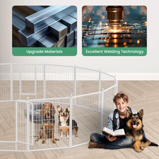 Foto 6 | Foto 6 | Parque Infantil Para Perros Simple Deluxe, 32 Cm De Altura, 8 Paneles, Antioxidante - Venta Internacional.