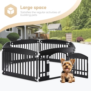 Foto 3 | Foto 3 | Parque Infantil Para Perros Simple Deluxe, 24 Ejercicios, 6 Paneles Con Puerta, Negro - Venta Internacional.