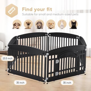 Foto 7 | Foto 7 | Parque Infantil Para Perros Simple Deluxe, 24 Ejercicios, 6 Paneles Con Puerta, Negro - Venta Internacional.