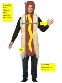 Foto 5 | Foto 5 | Disfraz Rasta Imposta Salchicha Ligera Talla Única Para Adulto - Venta Internacional.