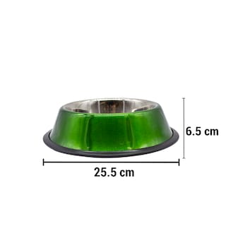 Foto 2 | Foto 2 | Plato Para Perro Tazón Mediano Verde Aluminio Antiderrapante