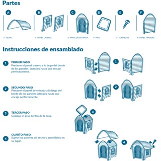 Foto 3 | Foto 3 | Casa para Perro SUNNY PETS SDH-503 color Gris Térmica Puerta Metálica 74 X 48 X 66.5 CM