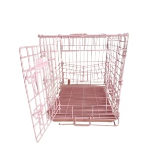 Foto 2 | Foto 2 | Jaula Metálica SUNNY PETS DWB-2000P color Rosa Plegable 62.5 X 44 X 48.5 CM 2 Puertas para Perro