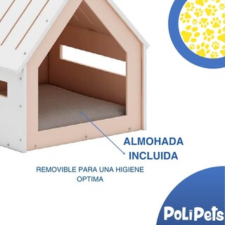 Foto 4 | Foto 4 | Casa para Mascota Poli Pets PP-CPMWH-48CM Chica color Blanco