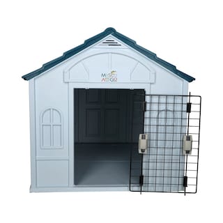 Foto 2 | Foto 2 | Casa para Perro Grande Mascoamigo Azul Puerta Metálica