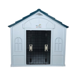 Foto 4 | Foto 4 | Casa para Perro Grande Mascoamigo Azul Puerta Metálica