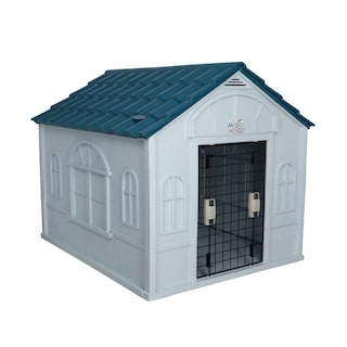 Foto 5 | Foto 5 | Casa para Perro Grande Mascoamigo Azul Puerta Metálica