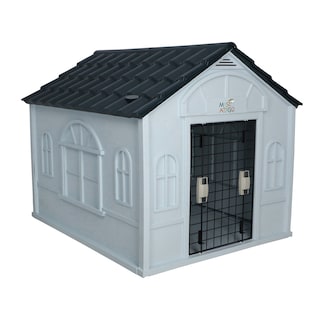 Foto 2 | Foto 2 | Casa para Perro Grande Mascoamigo Gris Puerta Metálica
