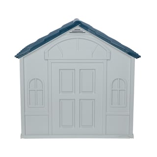 Foto 7 | Foto 7 | Casa para Perro Mediano/Chico Mascoamigo color Azul con Puerta Metálica 75.7x65x63 cm