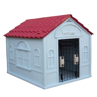 Foto 6 | Foto 6 | Casa Para Perro Mediano/Chico Mascoamigo Color Rojo Con Puerta Metálica 75.7x65x63 cm
