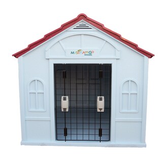 Foto 3 | Foto 3 | Casa para Perro Grande Mascoamigo Roja Puerta Metálica