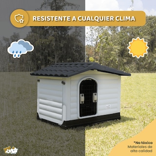 Foto 7 | Foto 7 | Casa para Perro Térmica Mascoamigo Gris con Puerta Metálica 91 x 69 x 66 cm