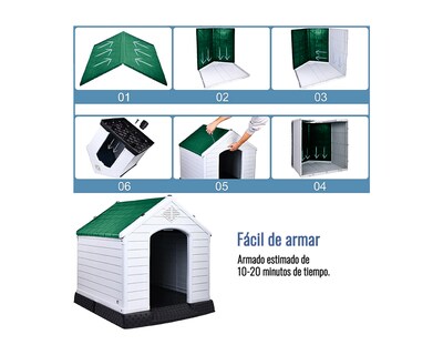 Foto 6 | Foto 6 | Casa Para Perro Grande Verde Zen