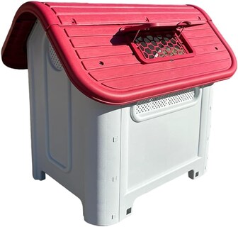 Foto 4 | Foto 4 | Casa Para Perro Q Perron Color Blanco Techo Rojo Raza Chica