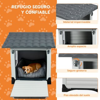 Foto 4 | Foto 4 | Casa Mascota Grande Poli Pets Dublín Gris