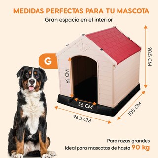 Foto 3 | Foto 3 | Casa para Mascotas Grande Poli Pets Berlín  Roja