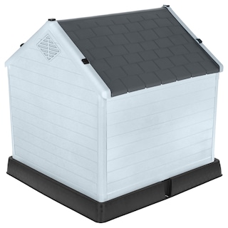 Foto 5 | Foto 5 | Casa Para Perro Mediano/chico Mascoamigo Color Gris Con Puerta Metálica 70x65x70 Cm