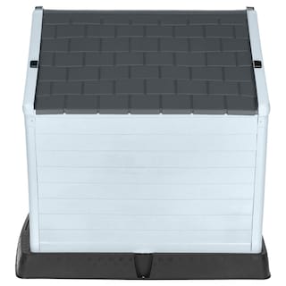 Foto 6 | Foto 6 | Casa Para Perro Mediano/chico Mascoamigo Color Gris Con Puerta Metálica 70x65x70 Cm