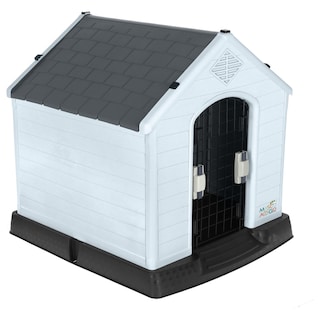 Foto 8 | Foto 8 | Casa Para Perro Mediano/chico Mascoamigo Color Gris Con Puerta Metálica 70x65x70 Cm