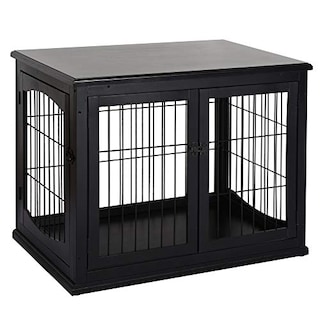 Foto 1 | Foto 1 | Mesa Auxiliar Pawhut Para Perros Pequeños Dog Crate Furniture, Color Negro - Venta Internacional.
