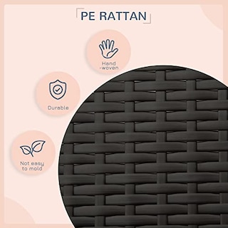 Foto 5 | Foto 5 | Cama De Ratán Elevada De Mimbre Pawhut De Dog House Con Cojín - Venta Internacional.
