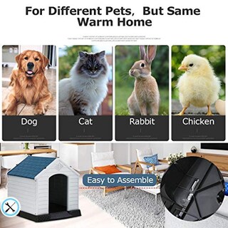 Foto 5 | Foto 5 | Caseta Para Mascotas Dog House Bestpet Para Interiores Y Exteriores, 70 Cm, Con Ventilación - Venta Internacional.