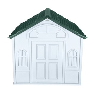 Foto 6 | Foto 6 | Casa Para Perro Grande Mascoamigo Color Verde Con Puerta Metálica Medidas 98.2x84.2x82 Cm