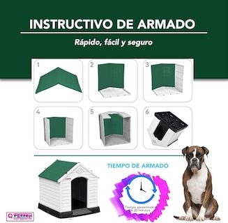 Foto 6 | Foto 6 | Casa Q Perron Para Raza Chica Color Verde