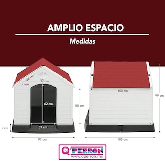 Foto 2 | Foto 2 | Casa para Perro Q Perron Rojo para Raza Grande