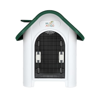 Foto 2 | Foto 2 | Casa para Perros Medianos - Chicos MascoAmigo Verde con Puerta Metálica-Térmica 74x47x66 cm