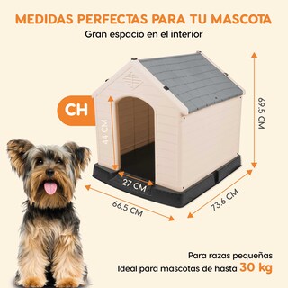 Foto 3 | Foto 3 | Casa para Perro Poli Pets Quebec Chica Color Gris