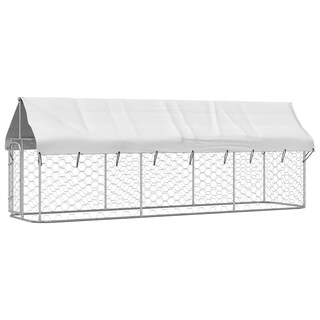 Foto 3 | Foto 3 | Caseta Exterior Para Perros Vidaxl De Acero Galvanizado 157,5 X 39,4 X 59,1 Cm - Venta Internacional.