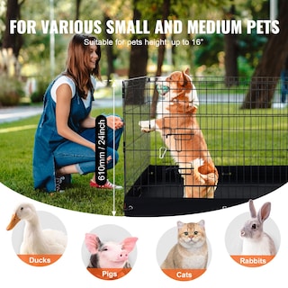 Foto 3 | Foto 3 | Parque Infantil Para Perros Vevor, 4 Paneles, 60 X 90 Cm, Metal Para Interiores Y Exteriores - Venta Internacional.