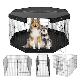 Foto 1 | Foto 1 | Parque Infantil Para Perros Vevor, 8 Paneles, 76 X 61 Cm, Metal Para Interiores Y Exteriores - Venta Internacional.