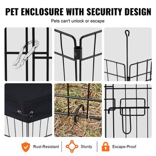 Foto 5 | Foto 5 | Parque Infantil Para Perros Vevor, 8 Paneles, 76 X 61 Cm, Metal Para Interiores Y Exteriores - Venta Internacional.