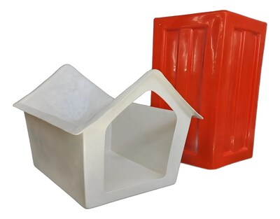 Foto 6 | Foto 6 | Casa Mediana Para Mascotas De Fibra De Vidrio 80 X 58 X 58