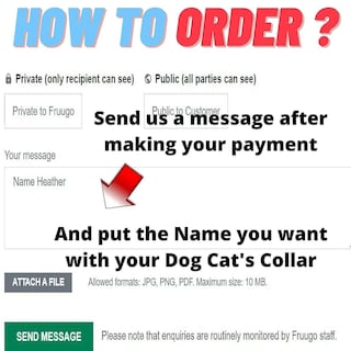 Foto 3 | Foto 3 | Collar Con Nombre Grabado Personalizado Con Etiqueta De Identificación Para Perro Y Gato - Venta Internacional.