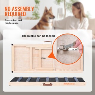Foto 6 | Foto 6 | Rampa Para Perros Vevor Plegable Para Cama Ajustable De 15 A 56 Cm De Madera - Venta Internacional.