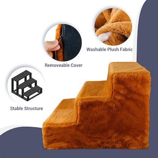 Foto 3 | Foto 3 | Escaleras Para Perros, Para Cama Alta Y Sofá, Escalones Para Mascotas, Color Marrón - Venta Internacional.