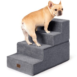 Foto 1 | Foto 1 | Escalera Para Perros Eheyciga 4 Peldaños Para Cama Alta 45 Cm Antideslizante Gris - Venta Internacional.
